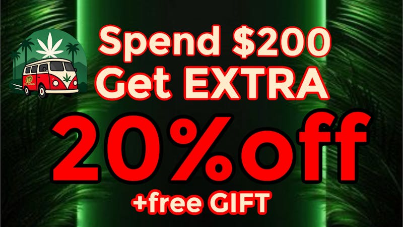 Cannabus Spend $200 and get 20%off