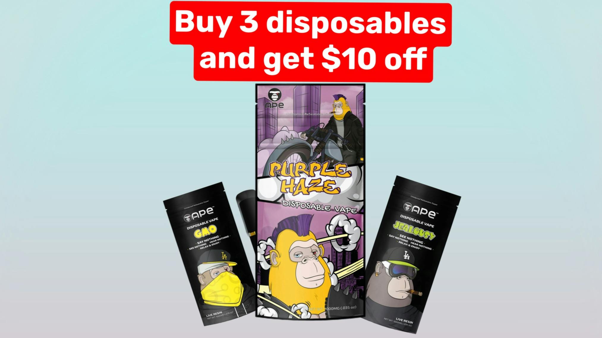 Cannabus Ape Disposables on sale