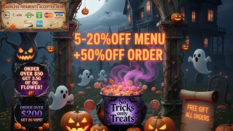 Cannabus HALLOWEEN SPECIAL. GET UP TO 70% OFF ALL ORDERS