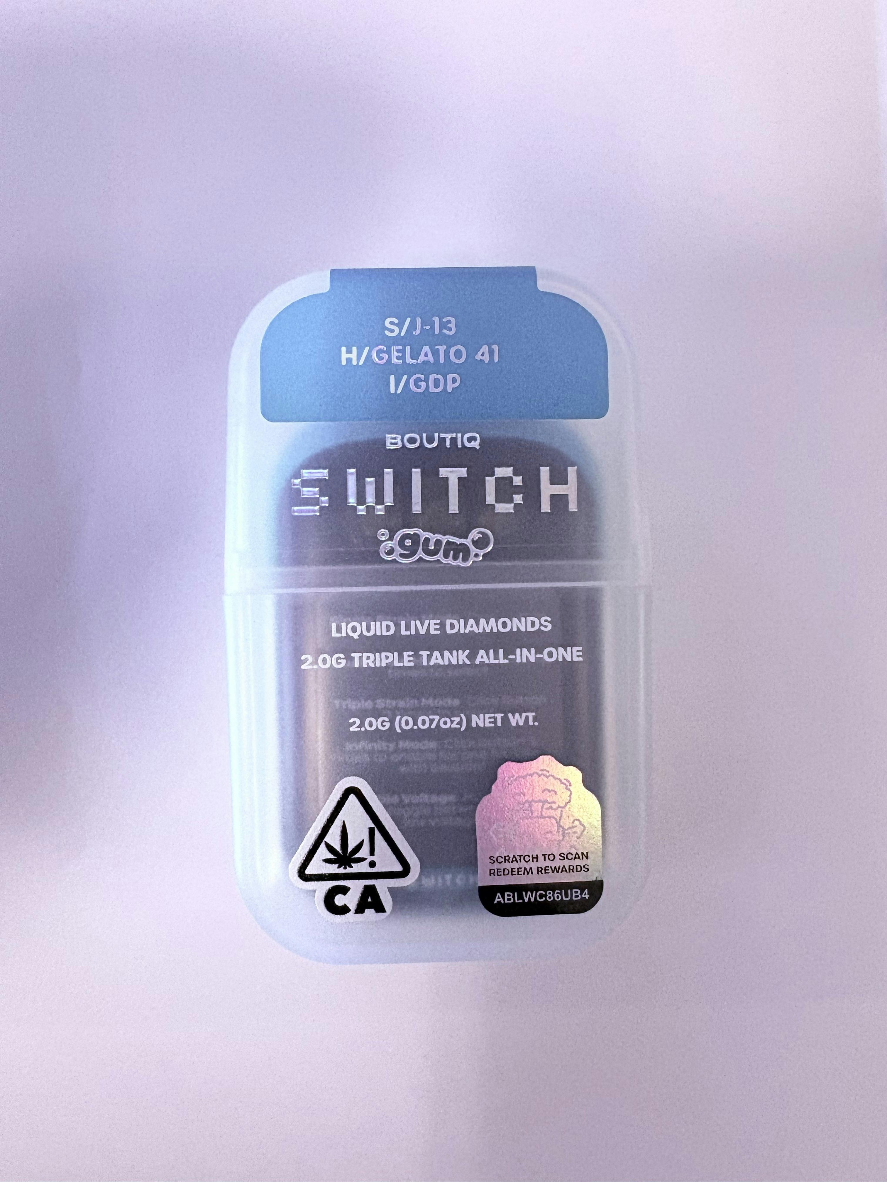 BOUTIQ V5 2G J-13(s) x Gelato 41(h) x GDP(i)