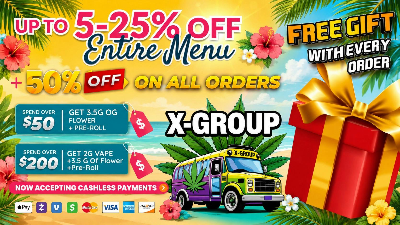 X-Group X GROUP SPECIAL. GET UP TO 75% OFF ALL ORDERS