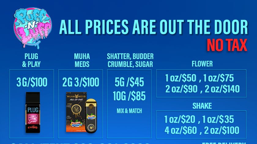 Puff N Luff - South LA SPEND 50 GET 5 OFF