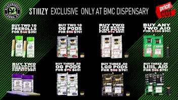 Black Market Cannabis Dispensary Stiiizy Price Cuts!