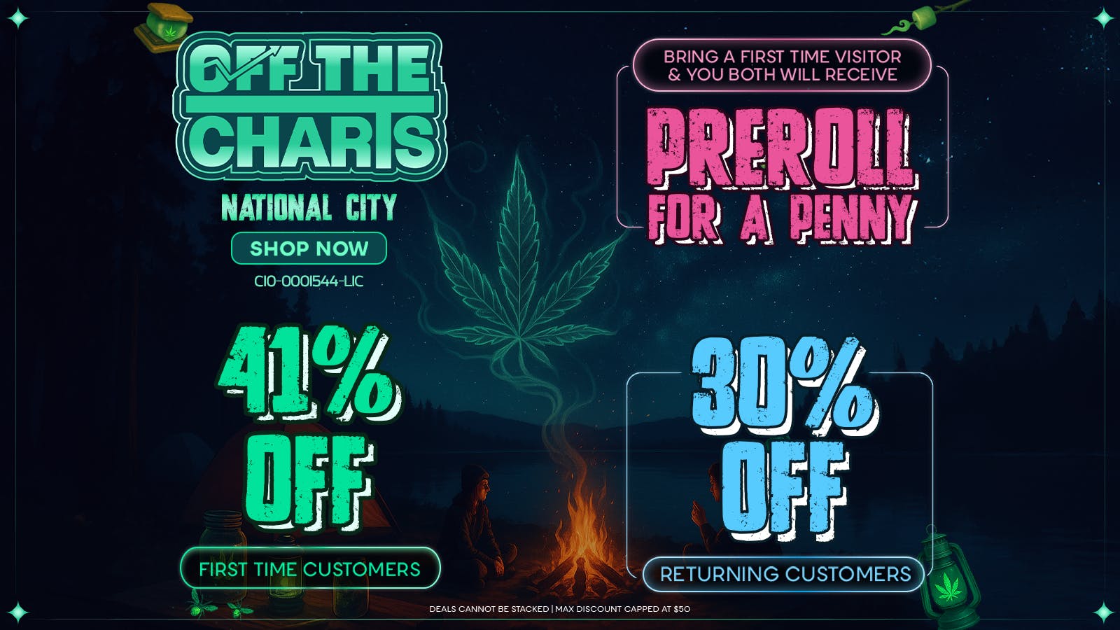 Off the Charts - National City 30% off the entire store !!!