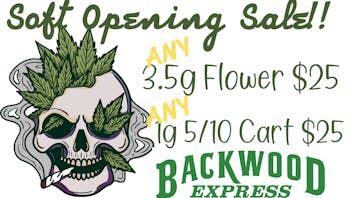 Backwood Express - Waveland - OPENS NOV. 1ST! 🔥 Tomorrow Only at Backwood Express Cannabis 2!