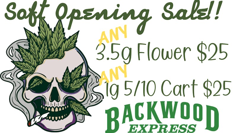 Backwood Express - Waveland - OPENS NOV. 1ST! 🔥 Tomorrow Only at Backwood Express Cannabis 2!