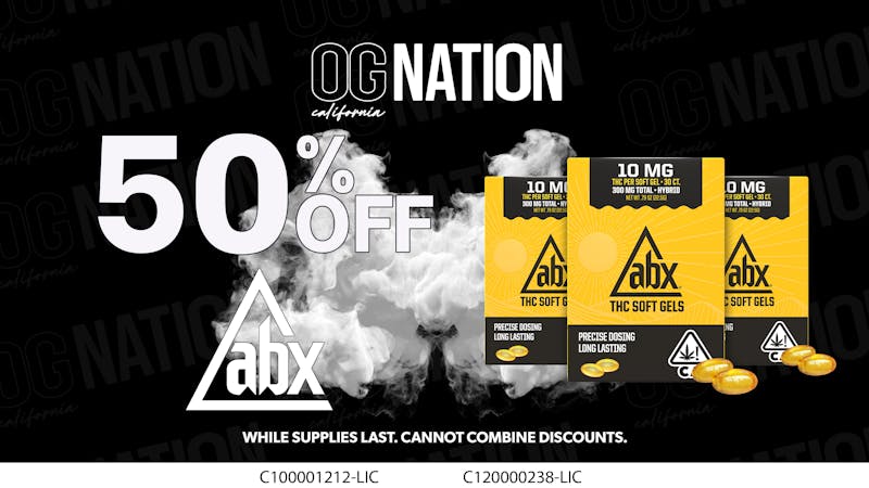 OG NATION - Maywood 50% Off ABX Products