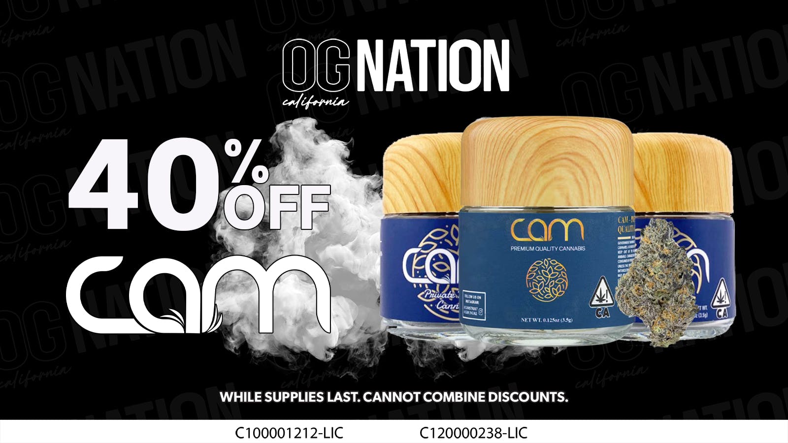 OG NATION - Maywood 40% Off CAM Products