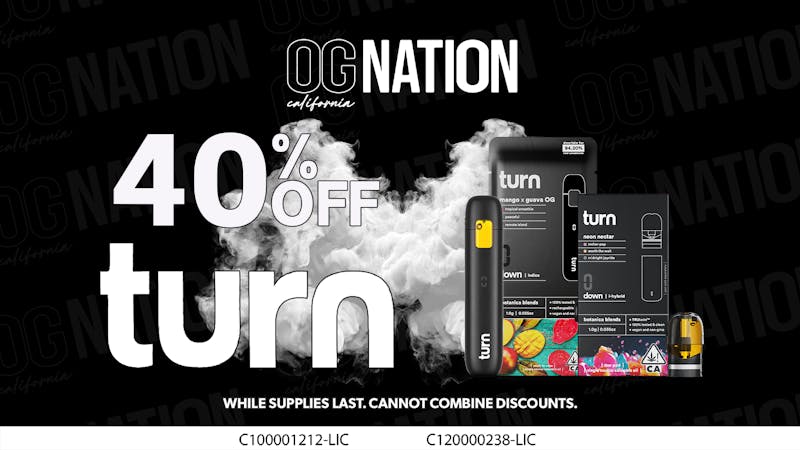 OG NATION - Maywood 40% Off Turn Products
