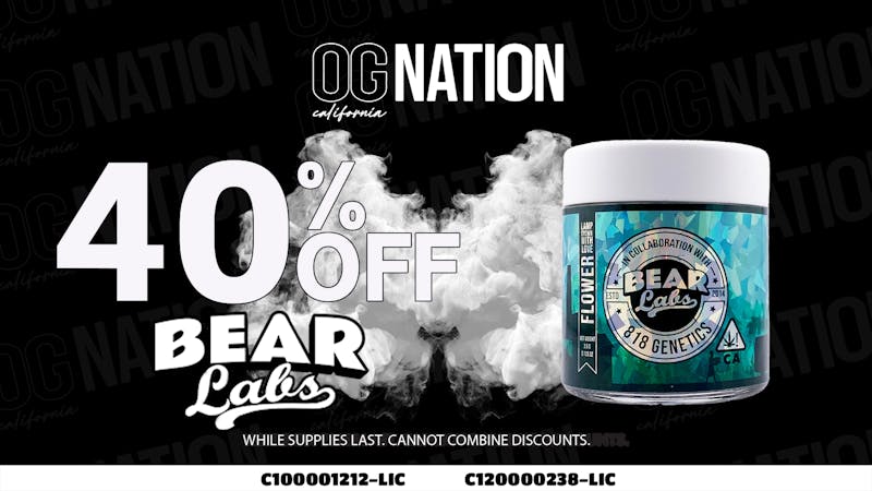 OG NATION - Maywood 30% Off Bear Labs