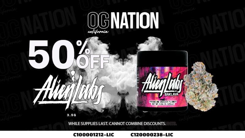 OG NATION - Maywood 50% Off Alien Labs 3.5G