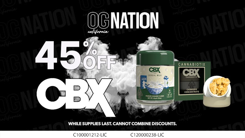 OG NATION - El Monte 45% OFF Cannabiotix