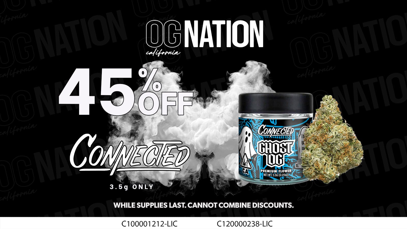 OG NATION - El Monte 45% Connected (3.5g only)