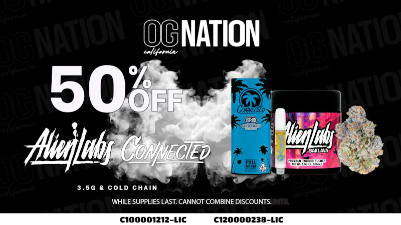 OG NATION 50% Off Alien labs/Connected
