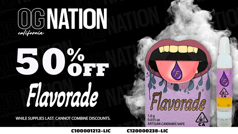 OG NATION - Maywood 50% OFF FLAVORADE VAPES