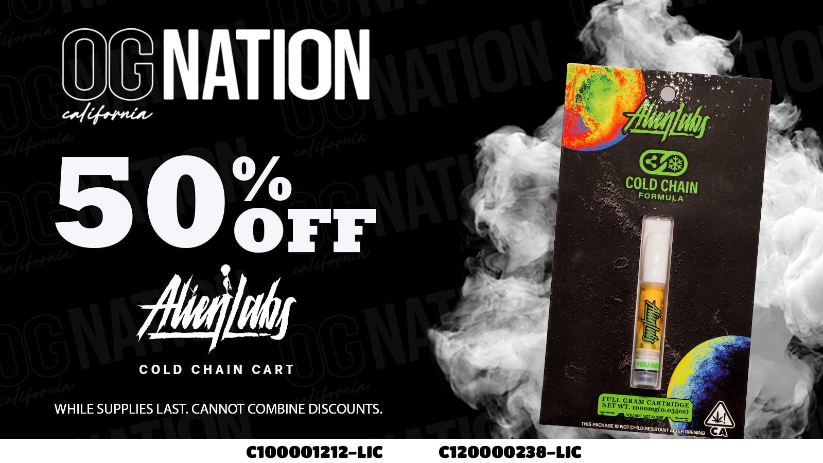 OG NATION - Maywood 50% Off Alien Labs Cold Chain Carts