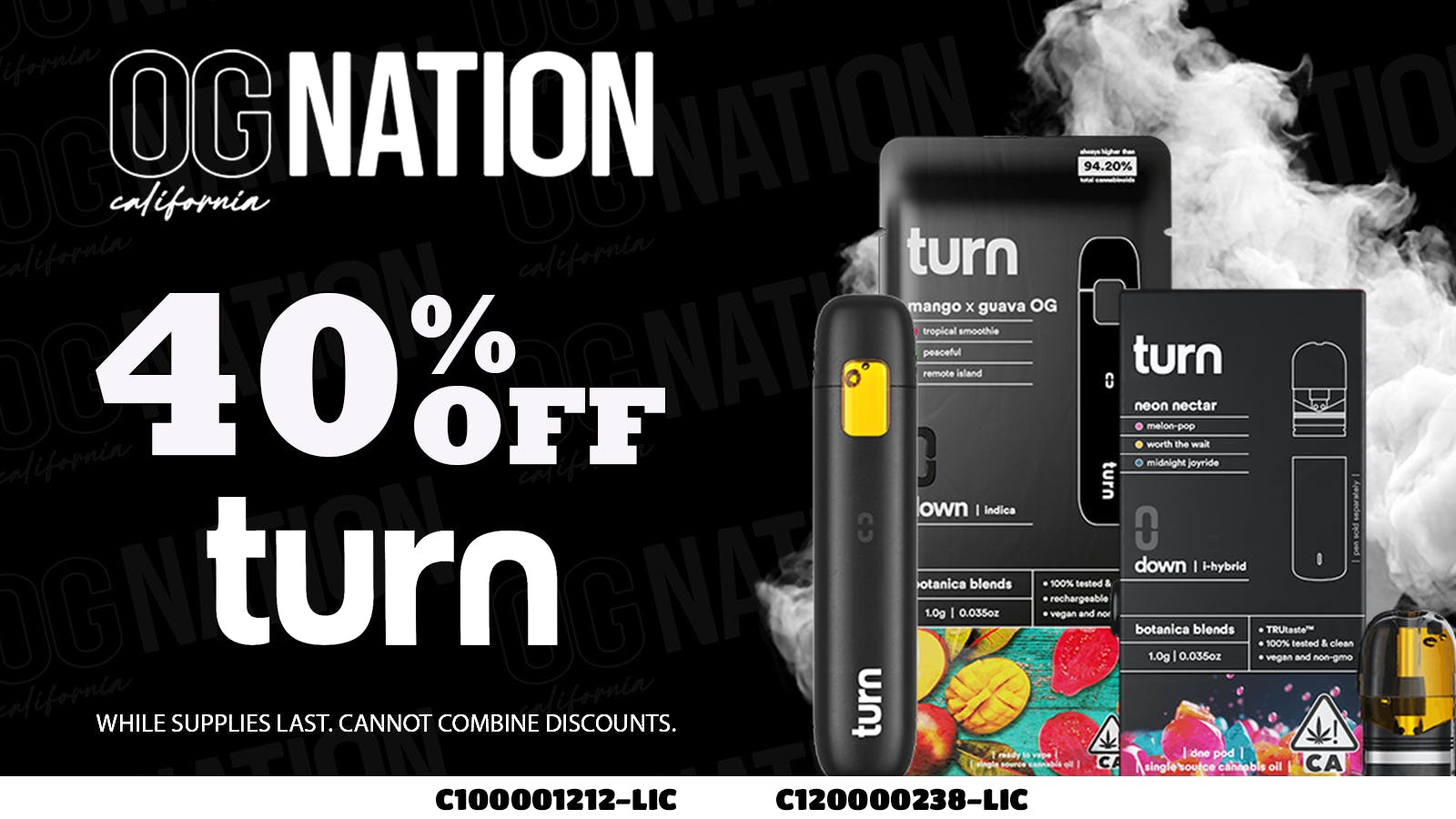 OG NATION - Maywood 40% Off Turn Products