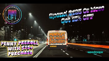 Mindlift Delivery (24 Hours) - Zone 3 Spend and Save Spend 125 Get 15% Off