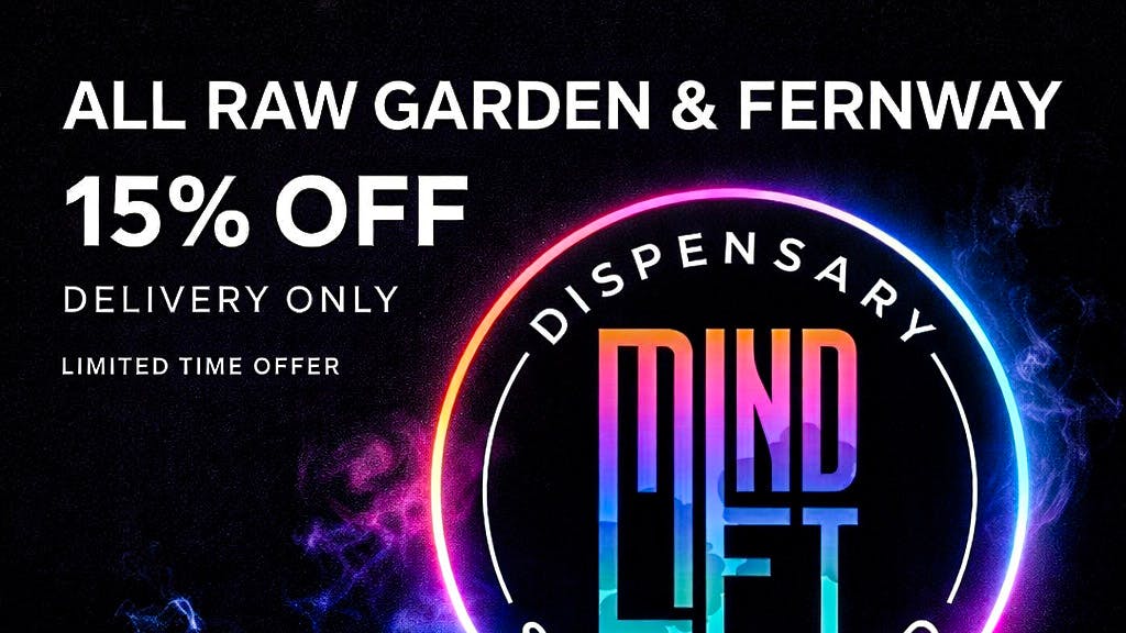 Mindlift Delivery (24 Hours) - Zone 3 Raw Garden and Fernway 15% OFF