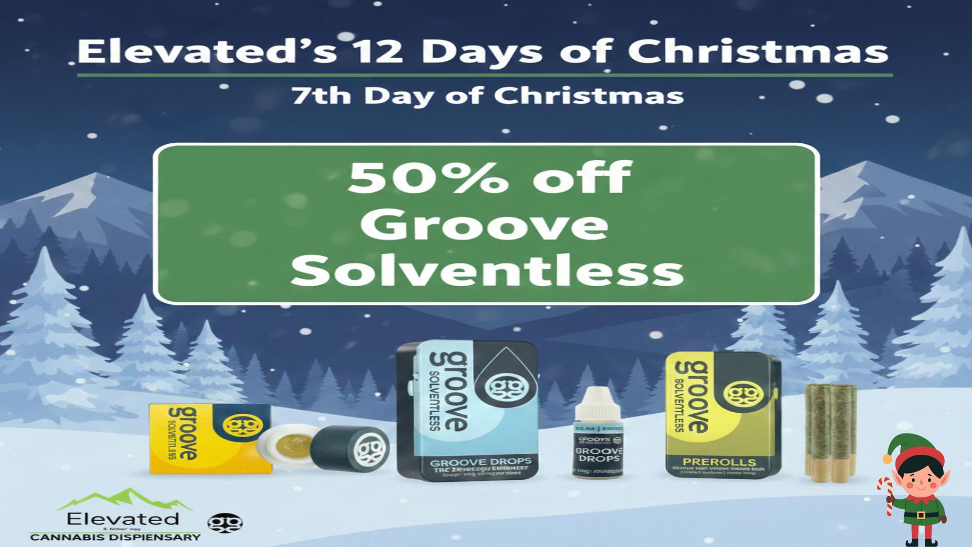 Elevated - Chinook 7th Day of Christmas - Groove Solventless