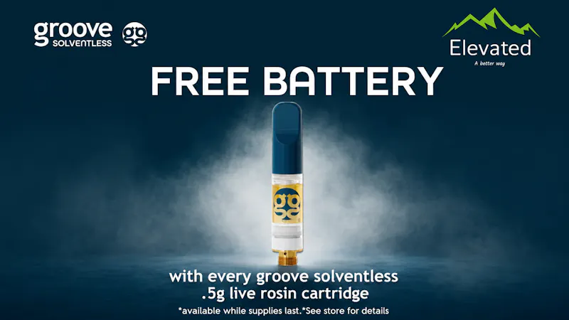 Elevated - Missoula Brooks FREE Groove Battery with Cartridge Purchase