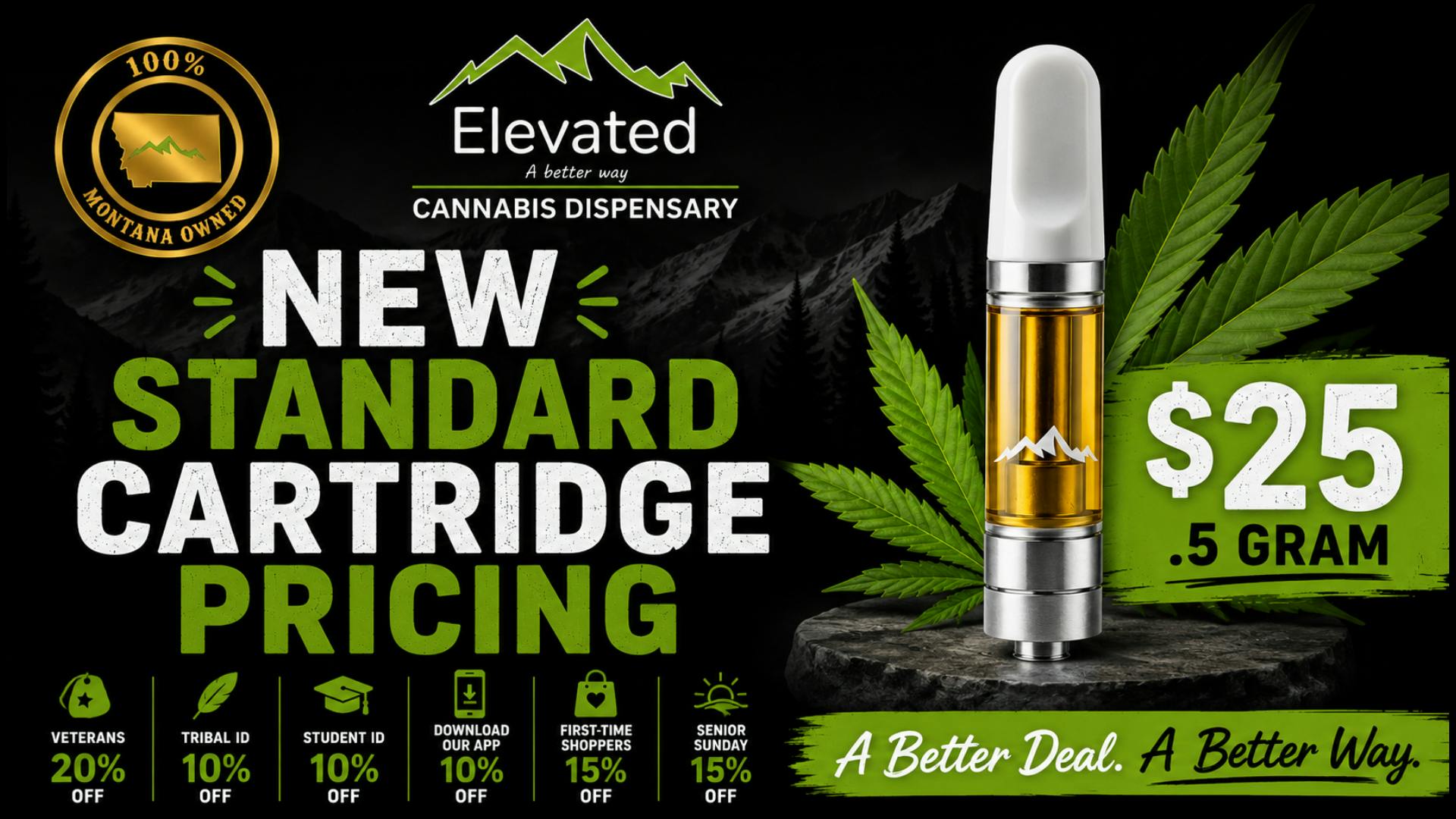 Elevated - Billings West End New Standard Cart Pricing!
