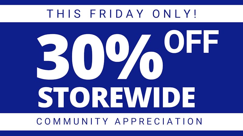 The Edge 30% Off Storewide Community Appreciation!