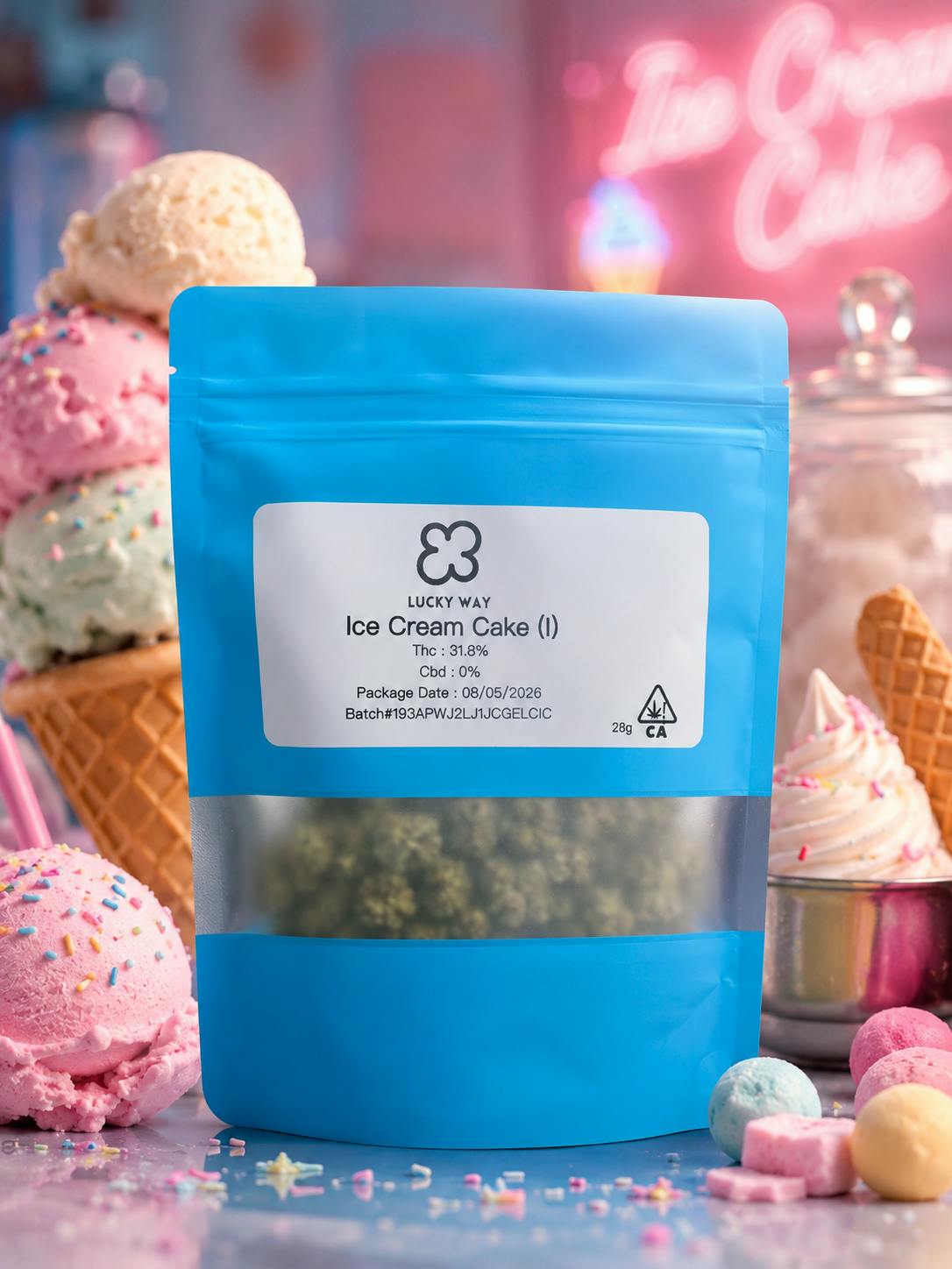 Ice Cream Cake (I) Flower 28g Premium Lucky Way ®