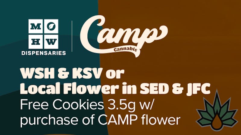Missouri Health and Wellness - Kirksville $0.01 Cookies 3.5g w/ purchase of CAMP flower