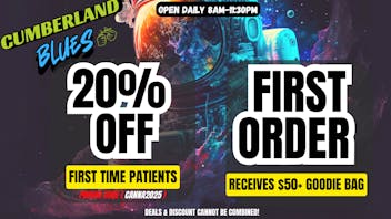Cumberland Blues Delivery - Fallbrook 20% OFF & FREE GOODIE BAG & MORE GIFTS