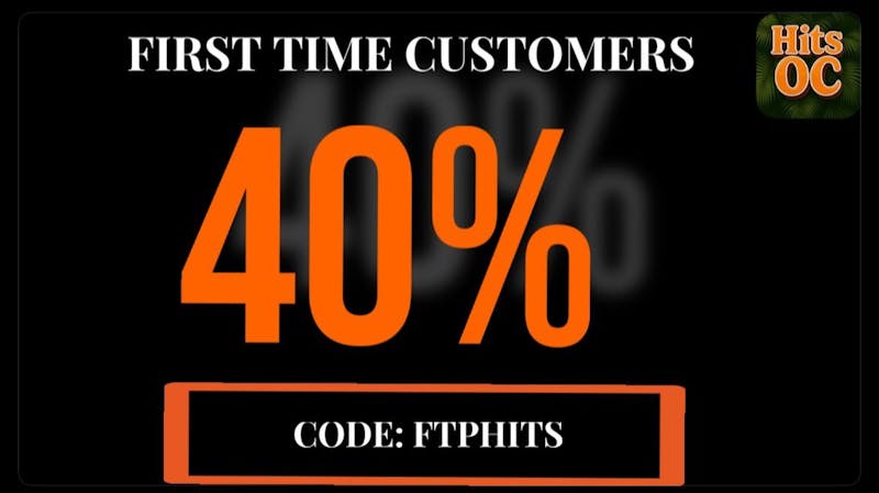 HITS OC OFFERING 40% YOUR FIRST ORDER WITH US!!