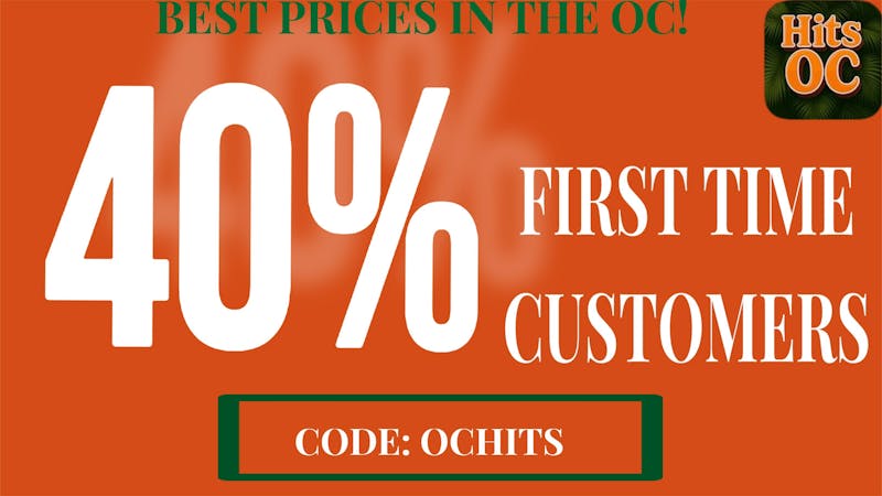 HITS OC DROPIN’ DEALS - 40% FIRST TIMERS!!