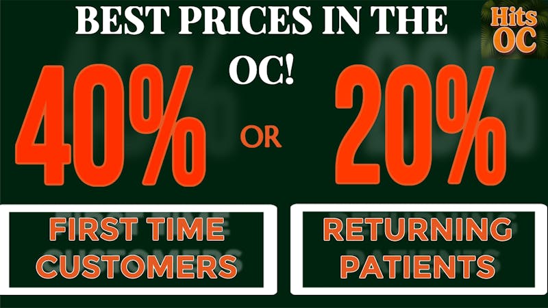 HITS OC HIT IT BIG - 40% FTP’S + 20% OFF LOYAL CUSTOMERS!!