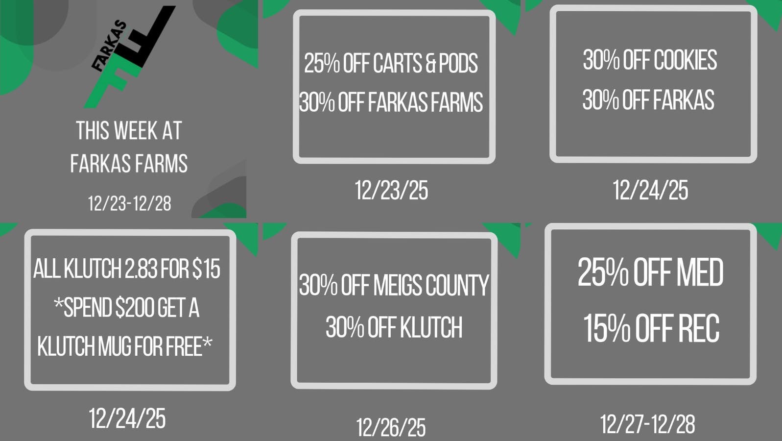 Farkas Farms Farkas Farms 12/23-12/28