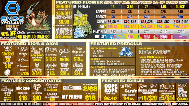 EndoVibe - Ypsi LOWEST PRICES IN YPSILANTI/A² AREA!