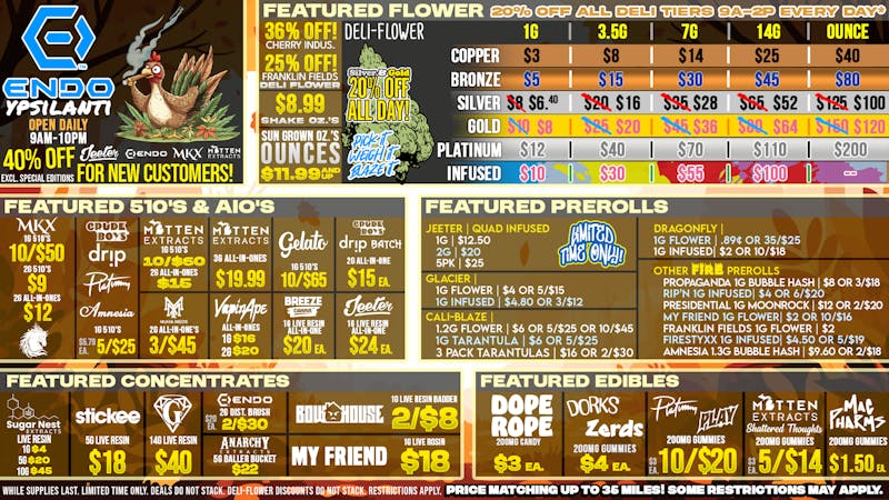 EndoVibe - Ypsi LOWEST PRICES IN YPSILANTI/A² AREA!