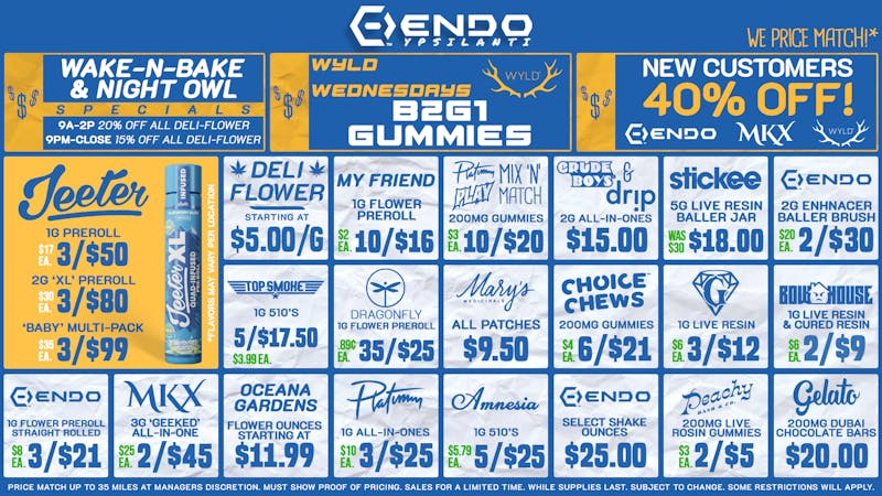 EndoVibe - Ypsi ENDO HAS THE BEST PRICES!