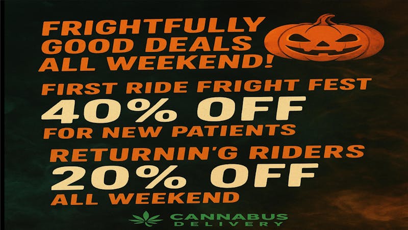 Cannabus - Del Mar CANNABUS CREEPS IT REAL - 20% OFF ALL WEEKEND LONG