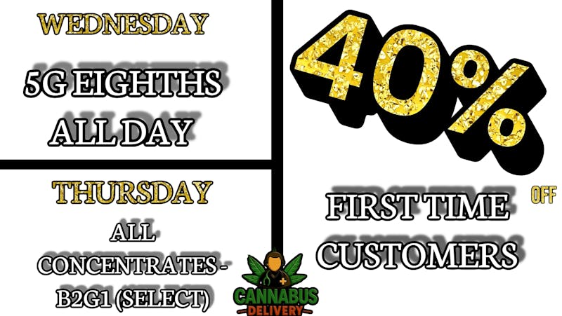 Cannabus - Mission Valley DAILY DEALS 4 ALL - 40% NEW RIDERS!!!