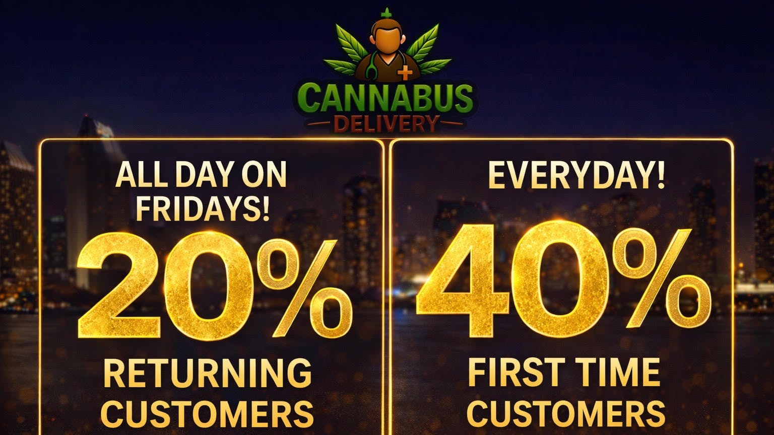 Cannabus - Gaslamp District 20% OFF ALL DAY!!!