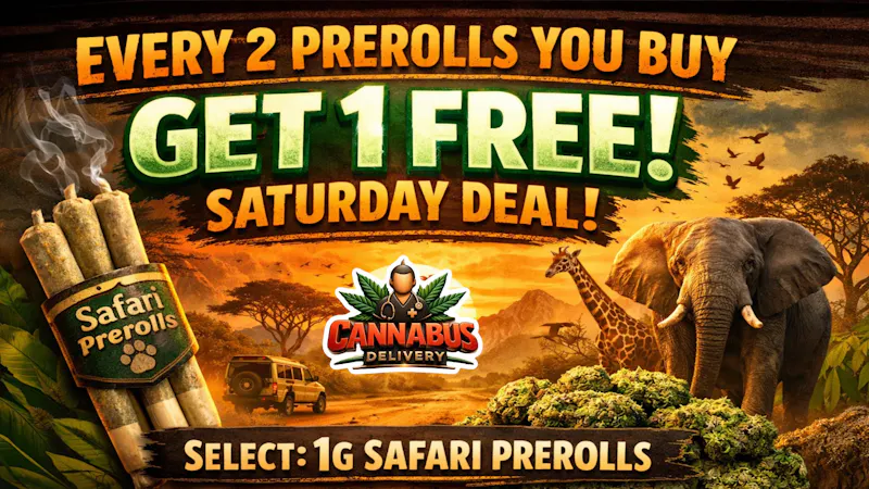 Cannabus - Chula Vista EVERY 2 PREROLLS YOU BUY - GET 1 SELECT 1G PREROLL