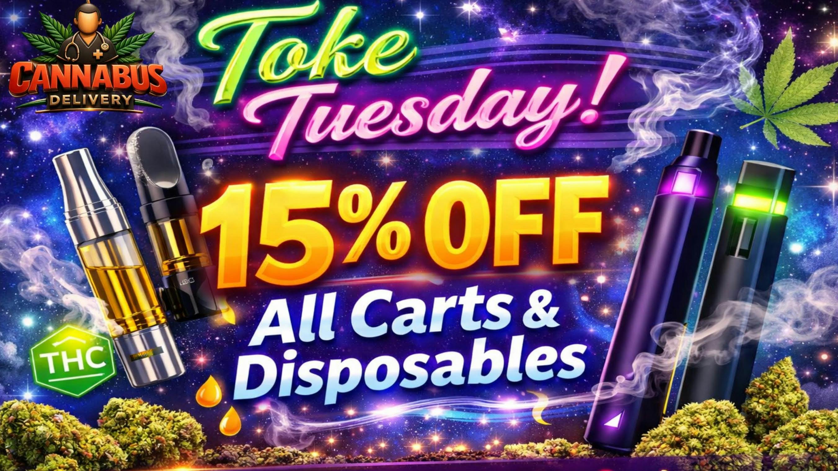 Cannabus - La Mesa 15% OFF ALL CARTS & DISPOSABLES!!