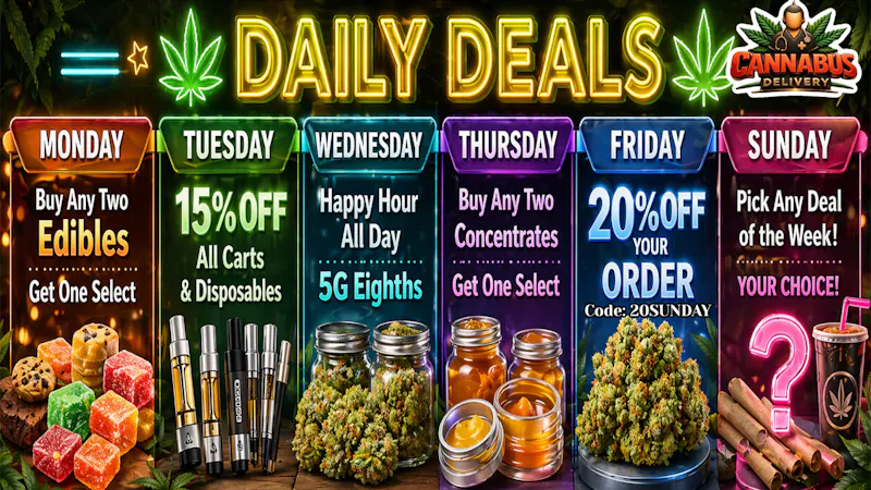 Cannabus - La Mesa PICK ANY DEAL OF THE WEEK! | 20% OFF YOUR ORDER!!