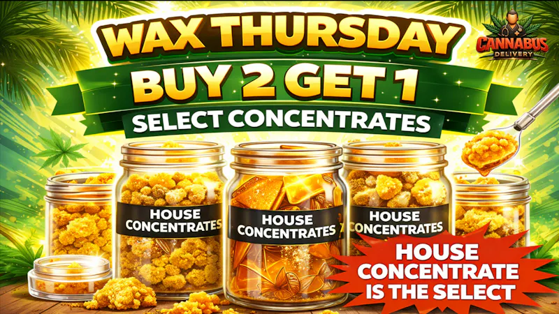 Cannabus - Mission Valley BUY ANY 2 CONCENTRATES - GET 1 (SELECT)!!!