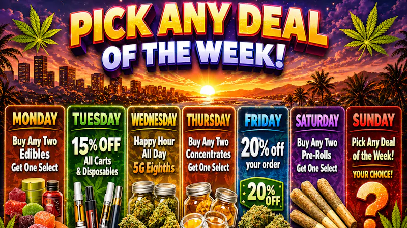 Cannabus - Ocean Beach PICK ANY DEAL OF THE WEEK!! 20% OFF YOUR ORDER!!