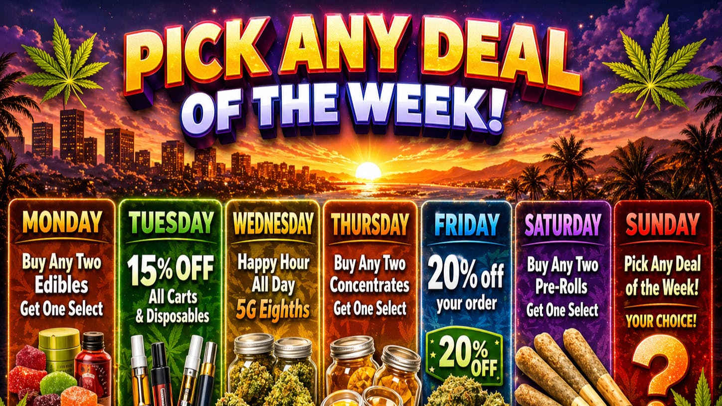 Cannabus - Poway / Mira Mesa 20% OFF YOUR ORDER OR PICK ANY DEAL OF THE WEEK!!