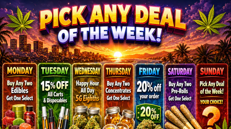 Cannabus - Poway / Mira Mesa 20% OFF YOUR ORDER OR PICK ANY DEAL OF THE WEEK!!
