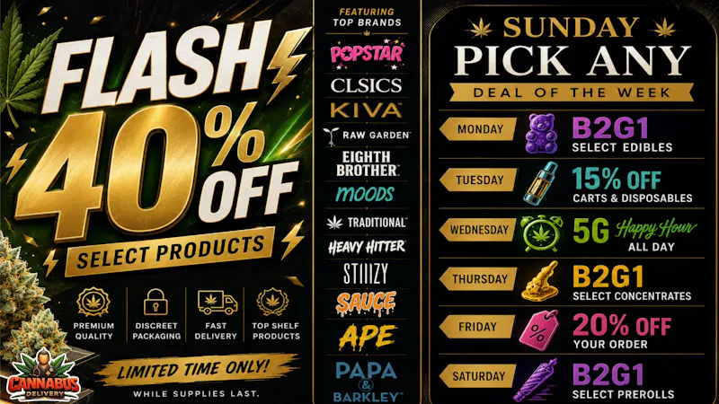 Cannabus - El Cajon 40% OFF FLASH SALE OR PICK ANY DEAL OF THE WEEK!