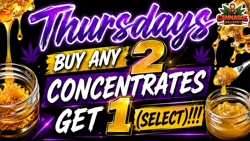 Cannabus - Poway / Mira Mesa CONCENTRATES - BUY 2 GET 1 FOR 0.01 SELECT!!!!