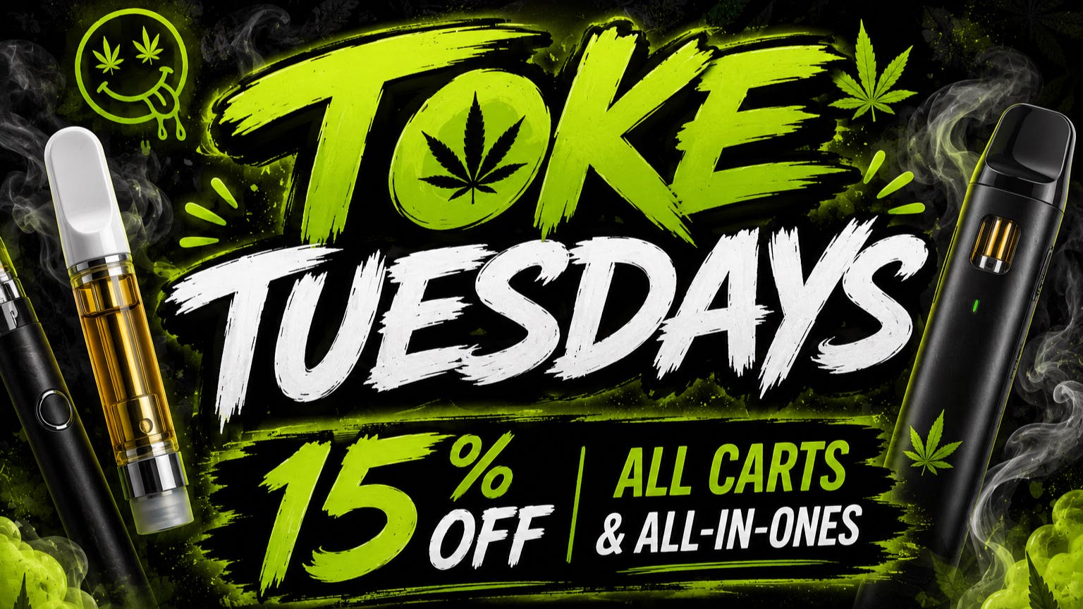 Cannabus - Poway / Mira Mesa 15% OFF ALL CARTS & ALL-IN-ONES!!